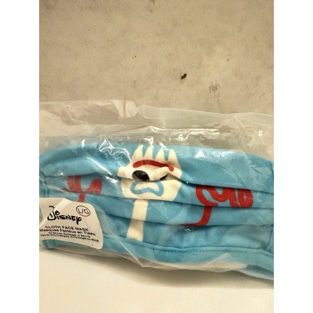 Disney Parks Store Cloth Face Mask Forky Toy Story Pixar Adult Large New NIP